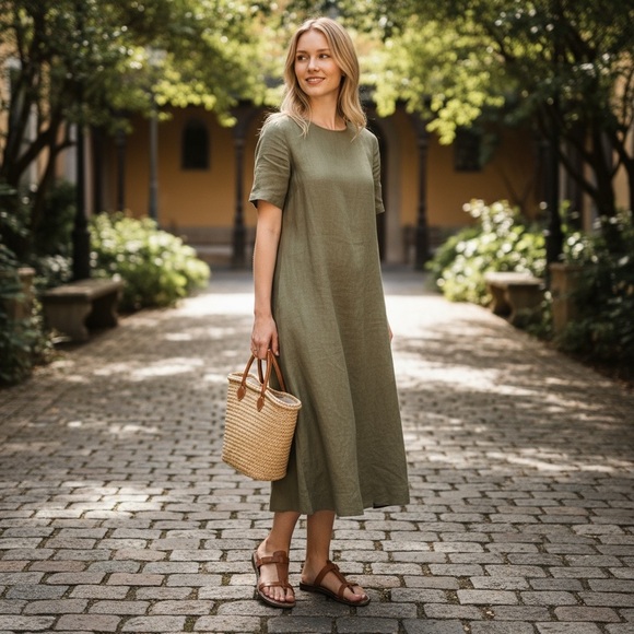 Sam Edelman Kira Brown Leather Thong Slide Sandals Flat Casual Boho Shoes Size 9 - Picture 3 of 10